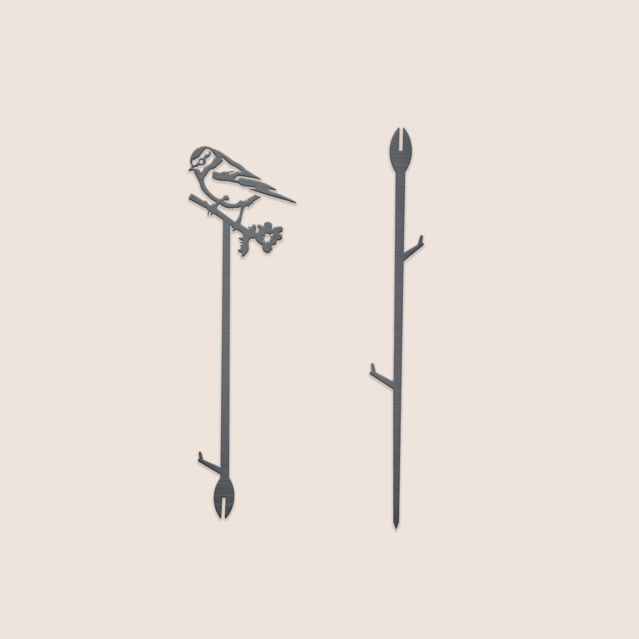 BLUE TIT PLANT STAKE - 70CM