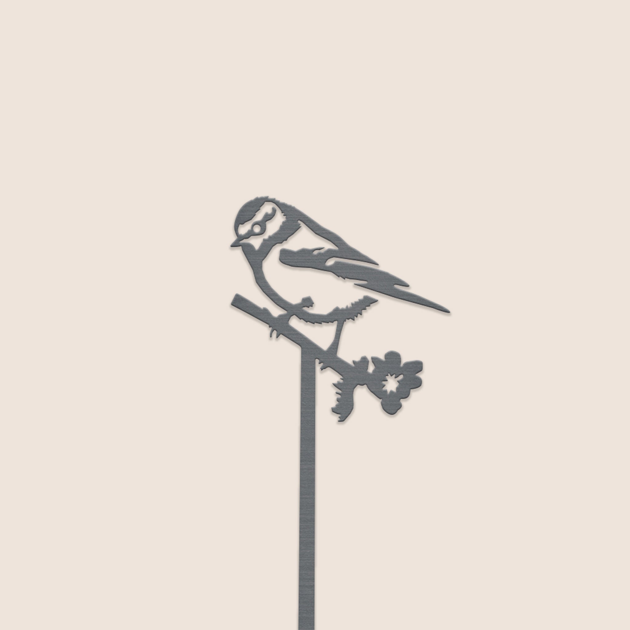 BLUE TIT PLANT STAKE - 70CM