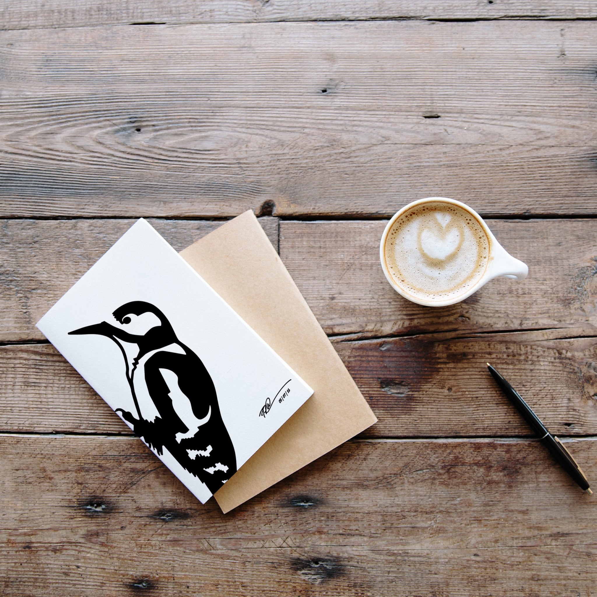 Metalbird Greeting Cards 4 pack
