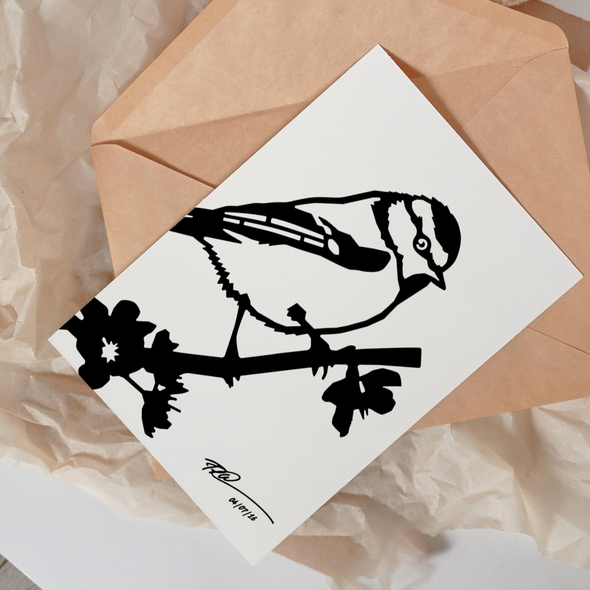 Metalbird Greeting Cards 4 pack