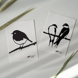 Metalbird Greeting Cards 4 pack
