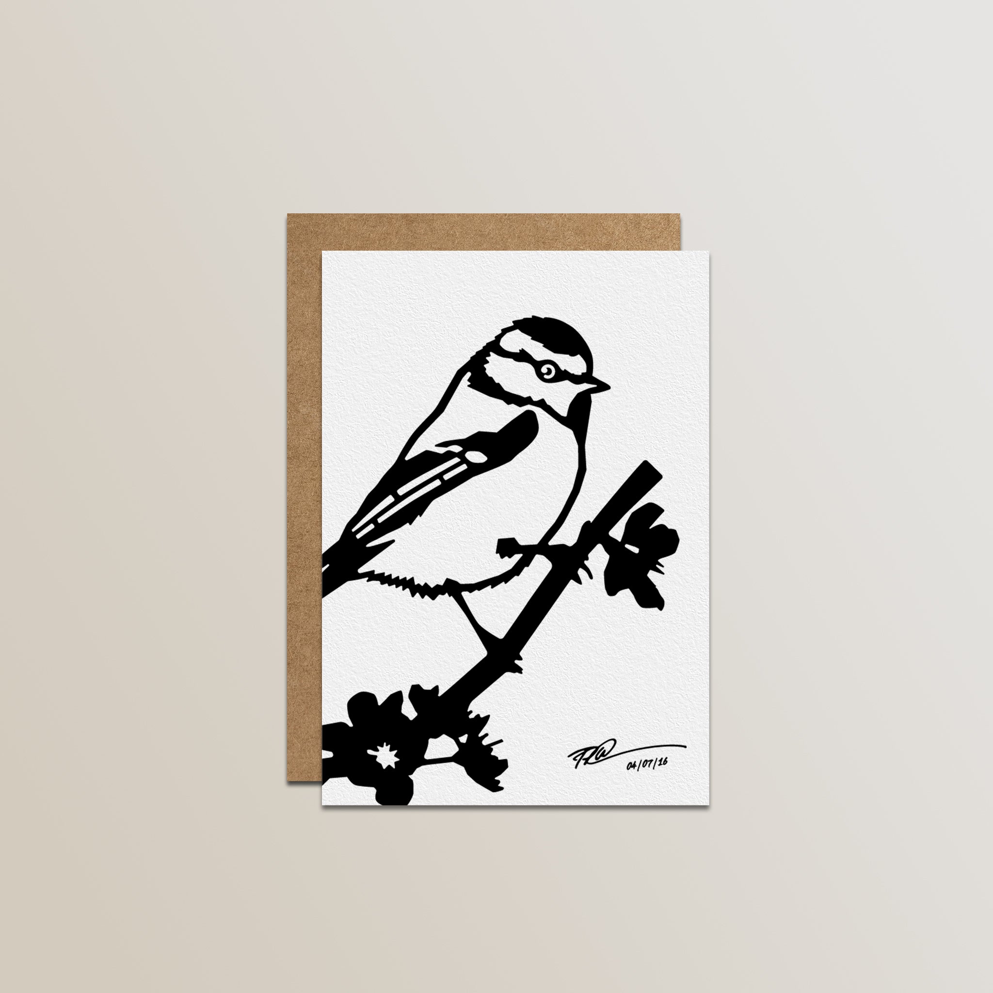 Metalbird Greeting Cards 4 pack