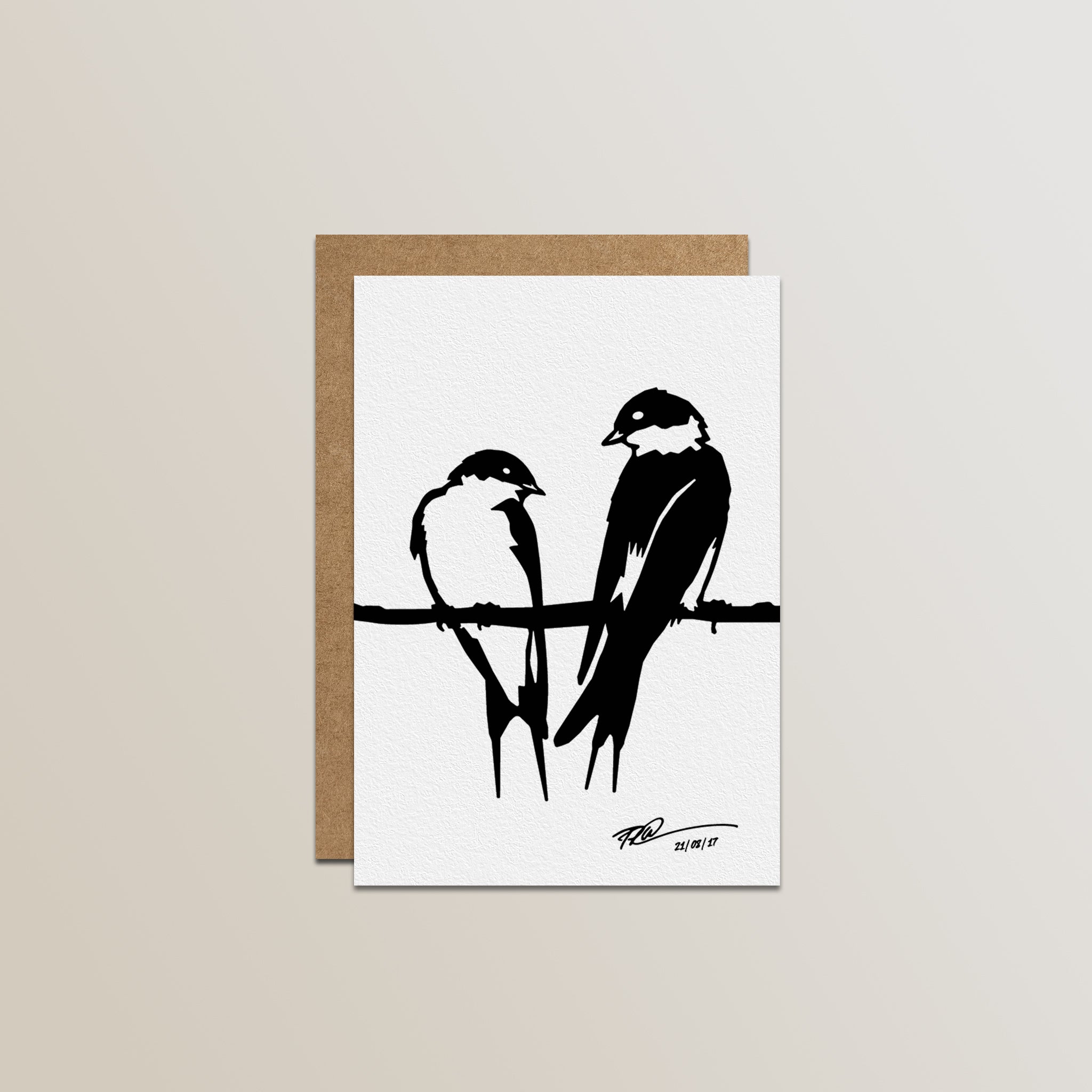 Metalbird Greeting Cards 4 pack