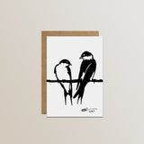 Metalbird Greeting Cards 4 pack